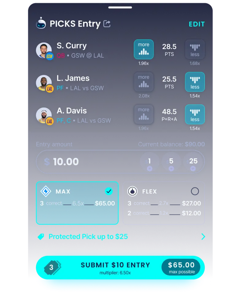 Picks Entry Slip